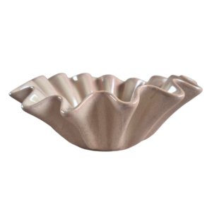 Schaal rib beige, roze homebound
