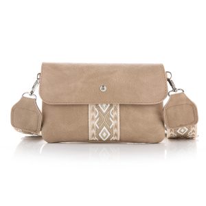 Licht bruine schoudertas