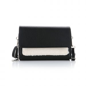 Zwarte portemonnee schoudertas