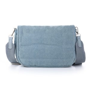 Denim lichtblauwe schoudertas