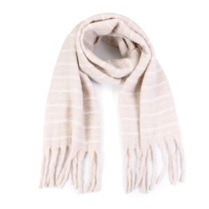 Sjaal strepen beige