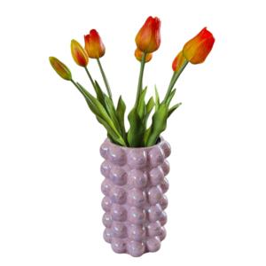 Real touch tulpen oranje, geel - 47 centimeter