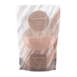 Kaarsenzand licht roze, peach - 250 gram