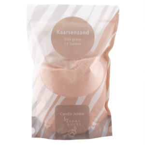 Kaarsenzand licht roze, peach - 500 gram