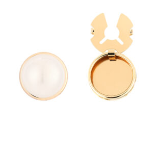 parel wit knopen clips