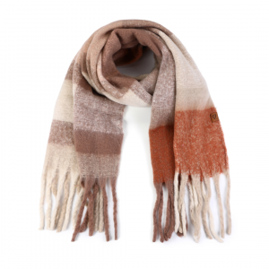 Sjaal bruin/khaki