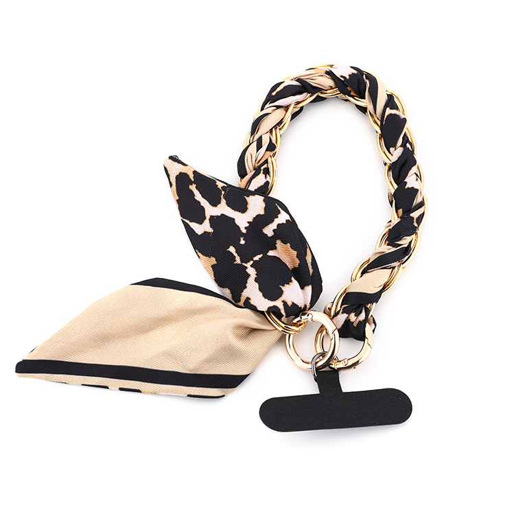 Sjaal in pantermotief telefoonkoord