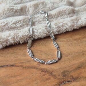 Armband dots, sieraden, jewellery, zilver, webshop, verstelbare armband