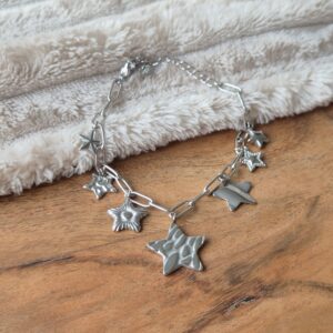 Bedelarmband sterren, jewellerly, stainless steel, webshop, lovely home by natalie