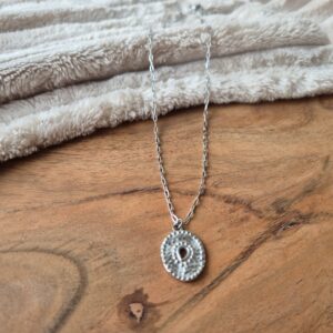 ketting met hanger, zilveren sieraden, webshop, trendy, dames ketting, jewellerly, stainless steel, trend