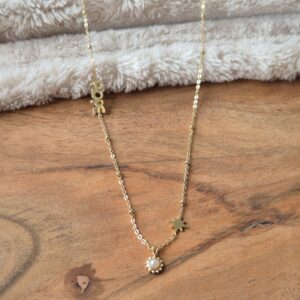 Ketting hope met parel, minimalistische sieraden, stainless steel, lovely home by natalie, trendy ketting, caeautip