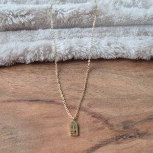 Ketting Amsterdams huisje, stainless steel, webshop sieraden, betaalbaar, cadeau