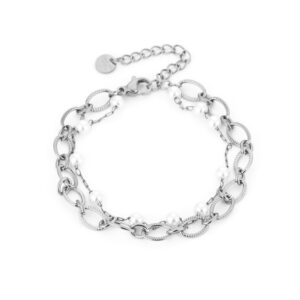 stainless steel armband zilver, roestvrijstalen armband zilver, zilverkleurige armband, schakel armband zilver, parel armband zilver, parel schakel armband zilver, minimalistische armband zilver, elegante armband zilver, trendy armband zilver, moderne armband zilver, dames armband zilver, layering armband zilver, fijne armband zilver, parel sieraden zilver, minimalistische sieraden zilver, stainless steel sieraden zilver, waterproof armband zilver, verkleurt niet armband, hypoallergene armband zilver, duurzame sieraden zilver, everyday armband zilver, chique armband zilver, cadeau voor haar zilver, dames sieraden zilver, zilverkleurige stainless steel armband