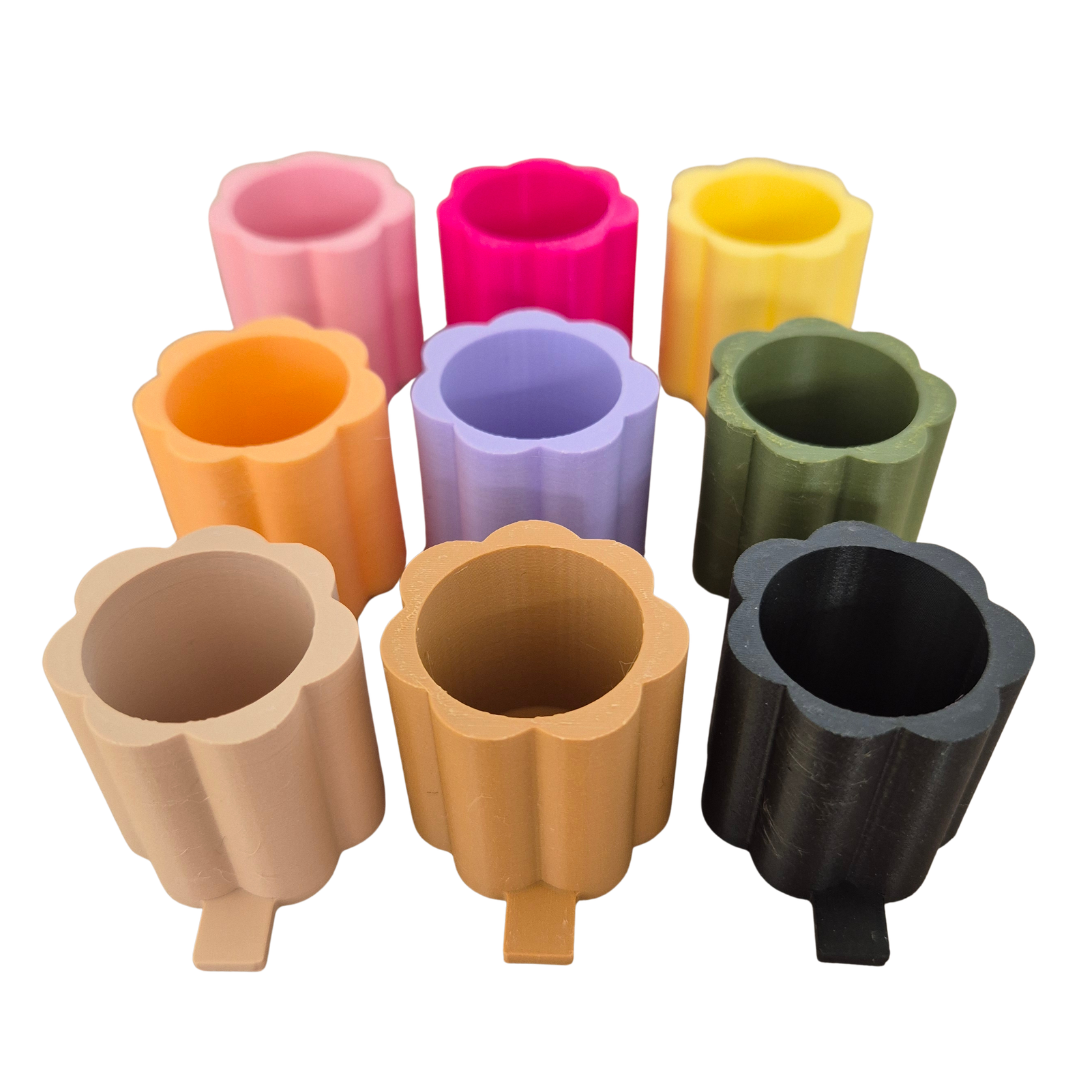 Muuss, ledkaarsschakel, ledkaars houder, muur kaarsenhouder, modulaire wanddecoratie, Muuss systeem, wanddecoratie met ledkaars, sfeerverlichting muur, interieur accessoire, duurzame wandhouder